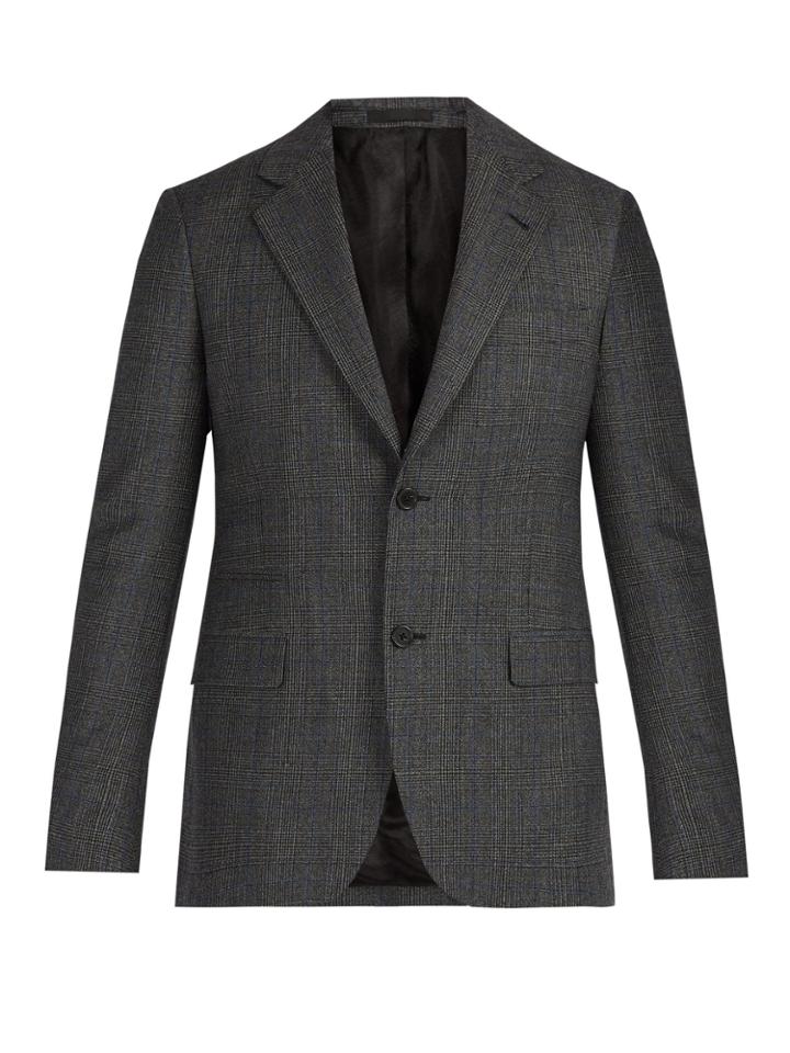 Stella Mccartney Checked Single-breasted Wool Blazer