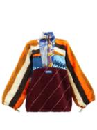 Rave Review - Callie Half-zip Upcycled-fleece Sweatshirt - Womens - Multi