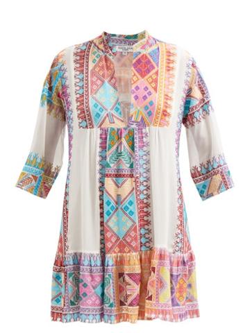 Lolita Jaca - Ciriana Embroidered Silk Tunic - Womens - Multi