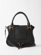 Chlo - Marcie Grained-leather Handbag - Womens - Black