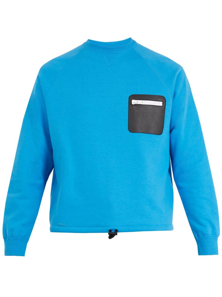 Valentino Leather Zip-patch Sweater