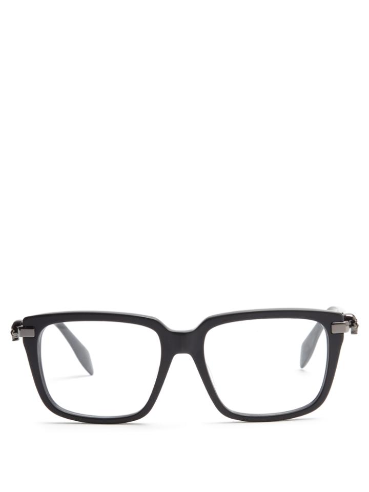 Alexander Mcqueen Square-frame Side-skull Glasses