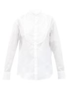 Matchesfashion.com Bourrienne Paris X - Vi Romancier Plastron-panel Cotton-blend Shirt - Womens - White