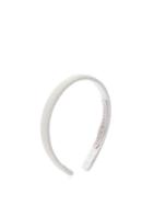 Matchesfashion.com Emilia Wickstead - Kensington Satin-cloqu Headband - Womens - White