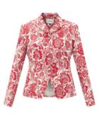 Matchesfashion.com Erdem - Tomasso Floral-jacquard Jacket - Womens - Red White