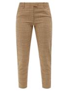 Altuzarra - Henri Check Wool-blend Cropped Trousers - Womens - Beige Multi