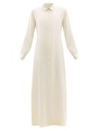 Matchesfashion.com La Collection - Ramona Silk-crepe Shirt Dress - Womens - Ivory