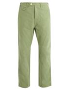 Matchesfashion.com The Lost Explorer - Honey Badger Cotton Chino Trousers - Mens - Green