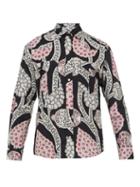 Matchesfashion.com Isabel Marant - Floral Print Cotton Shirt - Mens - Black