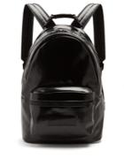 Ami Zipped Patent-leather Backpack