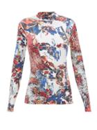 Marine Serre - Floral-print Recycled-fibre Top - Womens - Multi