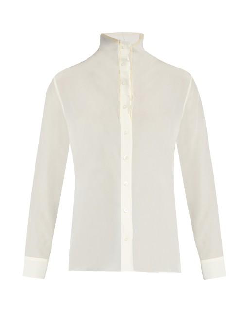 Acne Studios Sheal High-neck Blouse