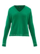 Matchesfashion.com Joseph - V-neck Cashmere Sweater - Womens - Green