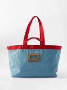 Acne Studios - Ripstop Tote Bag - Mens - Blue Multi