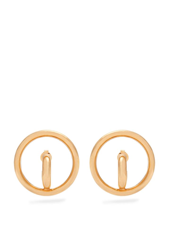 Charlotte Chesnais Saturn Gold-plated Earrings