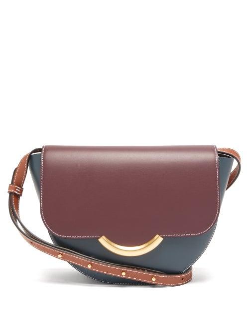 Matchesfashion.com Wandler - Billy Mini Leather Cross-body Bag - Womens - Blue Multi