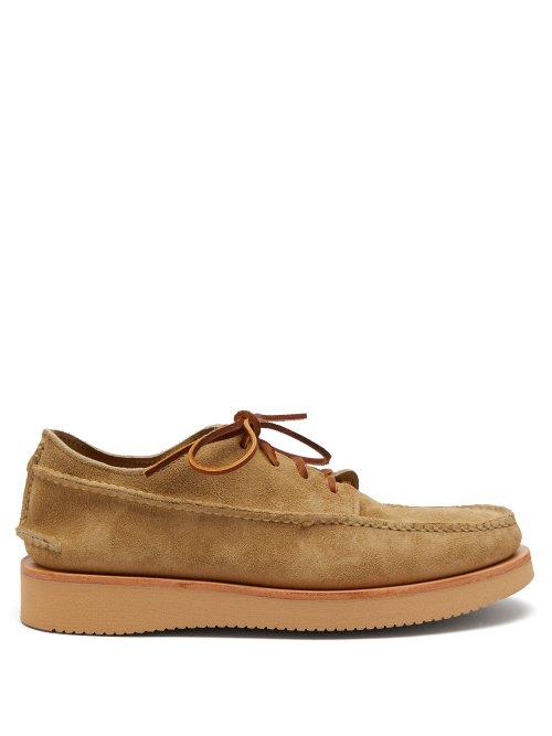 Matchesfashion.com Yuketen - All Handsewn Maine Guide Suede Moccasins - Mens - Khaki