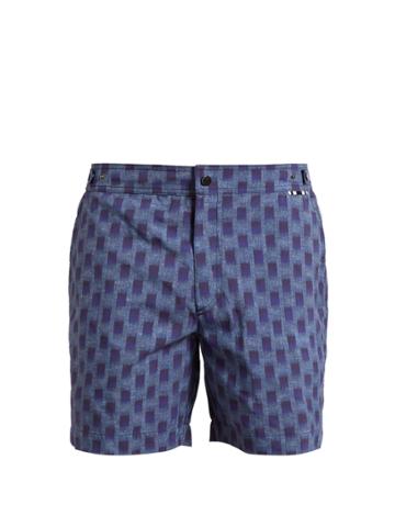 Dan Ward Abstract-print Swim Shorts