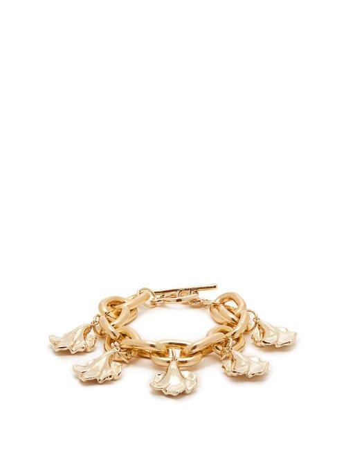 Matchesfashion.com Vanda Jacintho - Flower Charm Chain Bracelet - Womens - Gold