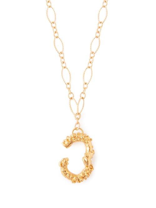 Matchesfashion.com Alighieri - The Twist Of Fate 24kt Gold Plated Necklace - Womens - Gold