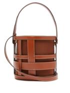 Matchesfashion.com Staud - Brody Caged Leather Bucket Bag - Womens - Tan