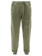 Matchesfashion.com Stone Island - Embroidered-logo Cotton-jersey Track Pants - Mens - Green