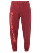Matchesfashion.com Vetements - Anarchy Logo-print Cotton-blend Track Pants - Mens - Red