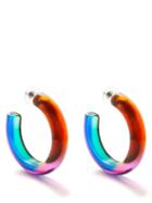 Isabel Marant - Ombr Mini Hoop Earrings - Womens - Pink Multi