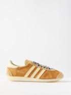 Adidas X Wales Bonner - Wb Country Leather-trim Trainers - Womens - Yellow Multi