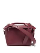 Matchesfashion.com Sophie Hulme - Bolt Small Leather Shoulder Bag - Womens - Burgundy