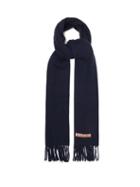 Acne Studios - Canada New Fringed Wool Scarf - Womens - Navy