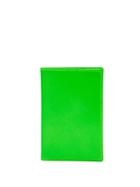 Matchesfashion.com Comme Des Garons Wallet - Super Fluo Neon-leather Cardholder - Mens - Green