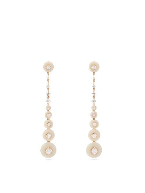 Matchesfashion.com Fernando Jorge - Surrounding 18kt Gold And Diamond Earrings - Womens - White