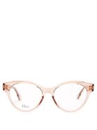 Matchesfashion.com Dior Eyewear - Diorcd4 Round Acetate Glasses - Womens - Nude