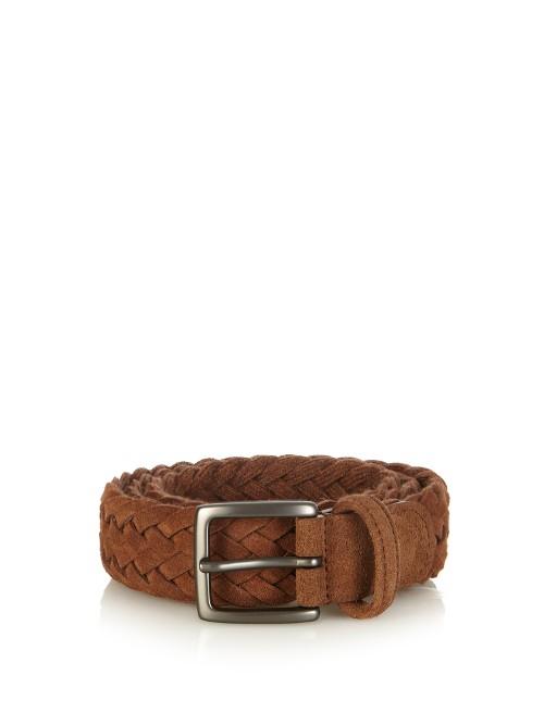 Anderson's Woven-suede Belt