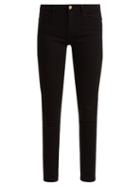 Matchesfashion.com Frame - Le High Mid Rise Skinny Jeans - Womens - Black