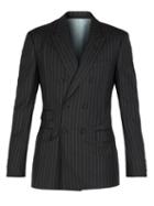 Matchesfashion.com Gucci - Striped Double Breasted Blazer - Mens - Grey