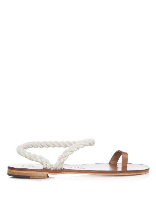 Álvaro Angela Rope And Leather Sandals