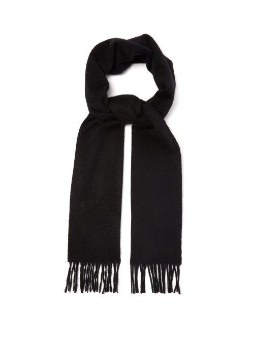 Matchesfashion.com Paul Smith - Fringed Cashmere Scarf - Mens - Black