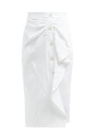 Matchesfashion.com Max Mara - Edmond Skirt - Womens - White