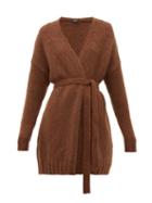 Matchesfashion.com Weekend Max Mara - Omero Cardigan - Womens - Dark Brown