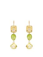 Matchesfashion.com Brigid Blanco - 18kt Gold, Citrine & Peridot Earrings - Womens - Green