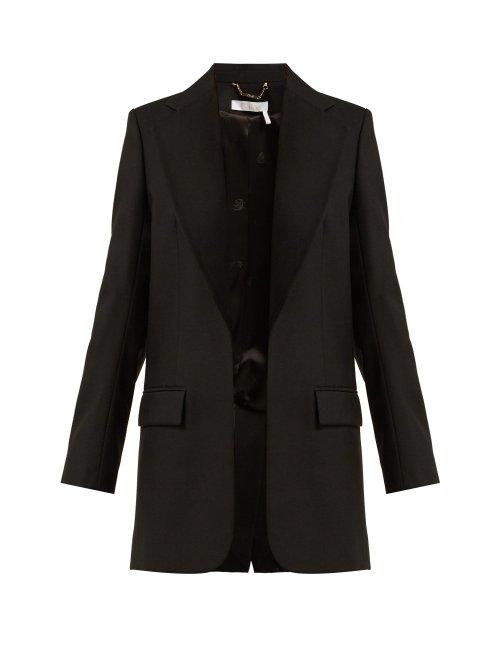 Matchesfashion.com Chlo - Single Breasted Wool Blazer - Womens - Black
