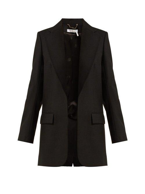 Matchesfashion.com Chlo - Single Breasted Wool Blazer - Womens - Black