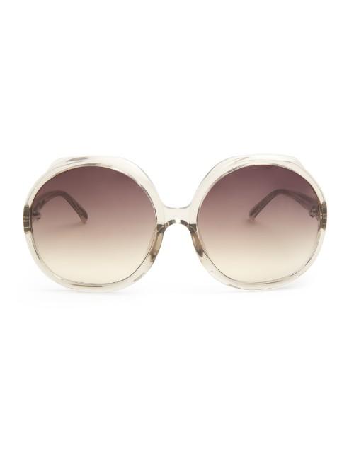 Linda Farrow Oversized Round Sunglasses