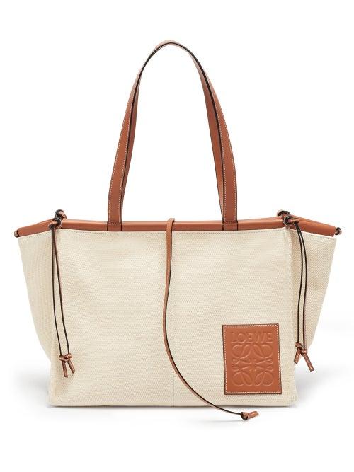 Matchesfashion.com Loewe Paula's Ibiza - Cushion Large Canvas Tote Bag - Mens - Cream