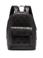 Mens Bags Gucci - Gg Tennis Leather Backpack - Mens - Black