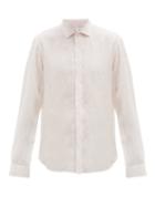 Matchesfashion.com Orlebar Brown - Giles Linen Shirt - Mens - Pink