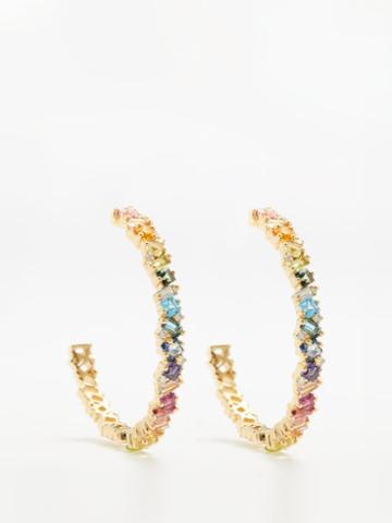 Suzanne Kalan - Fireworks Diamond, Citrine & 14kt Gold Earrings - Womens - Multi