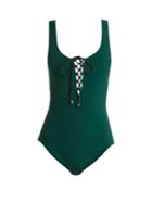 Stella Mccartney Scoop-neck Tie-front Swimsuit